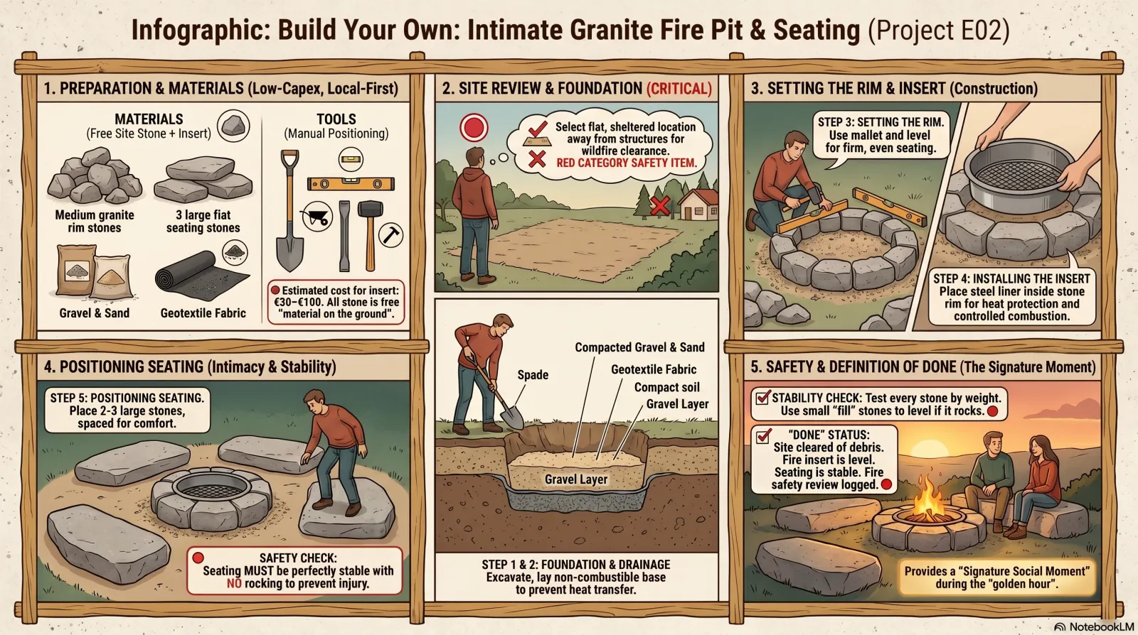 Intimate Fire Pit with Seating