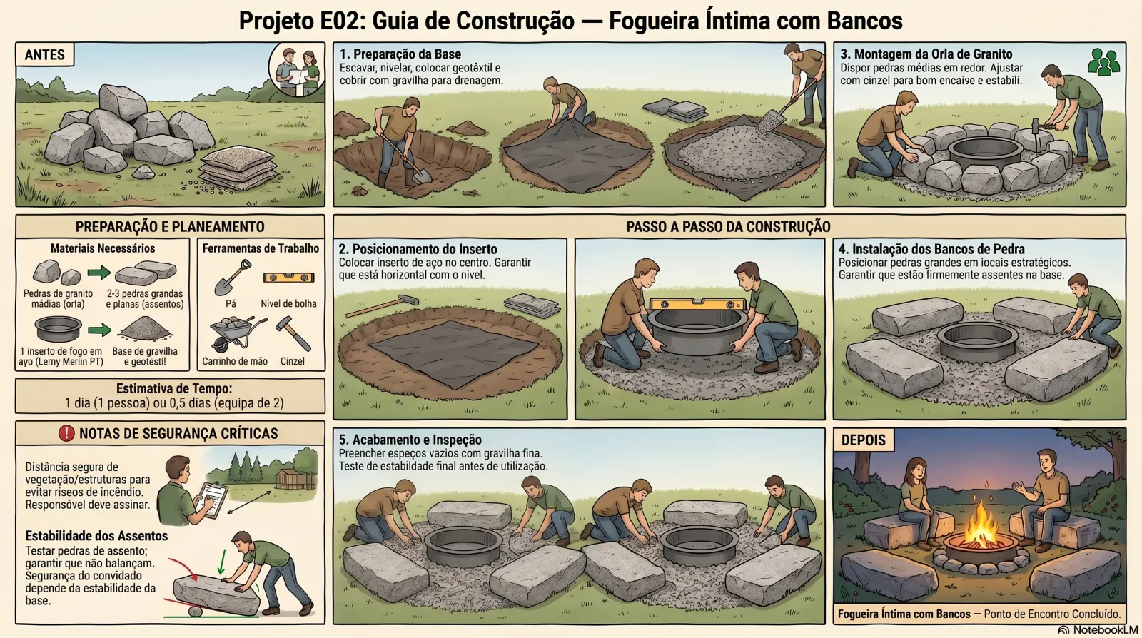 Fogueira Íntima com Bancos