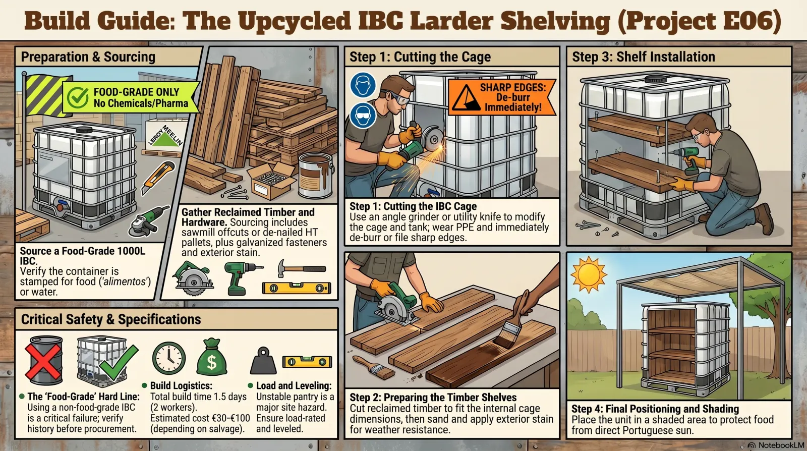 IBC-Cage Larder Shelving