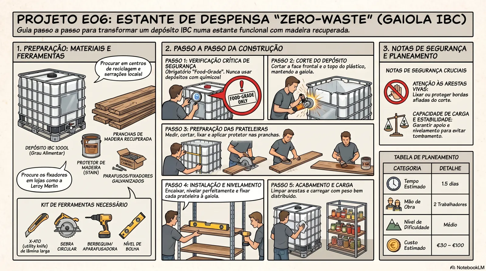 Estante de Despensa Gaiola IBC