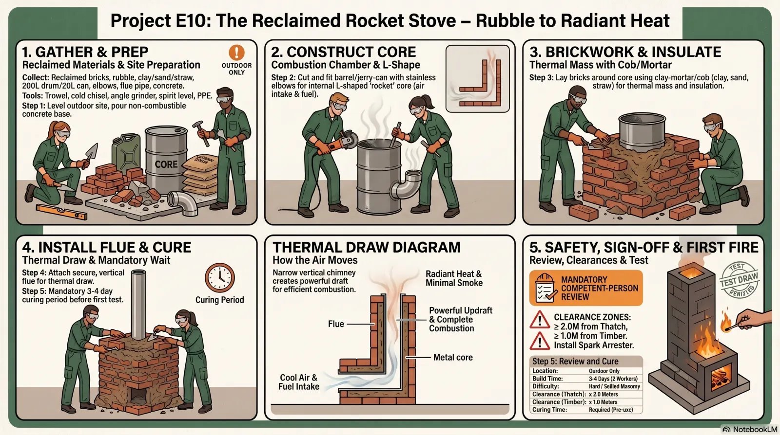 Brick or Can Rocket Stove