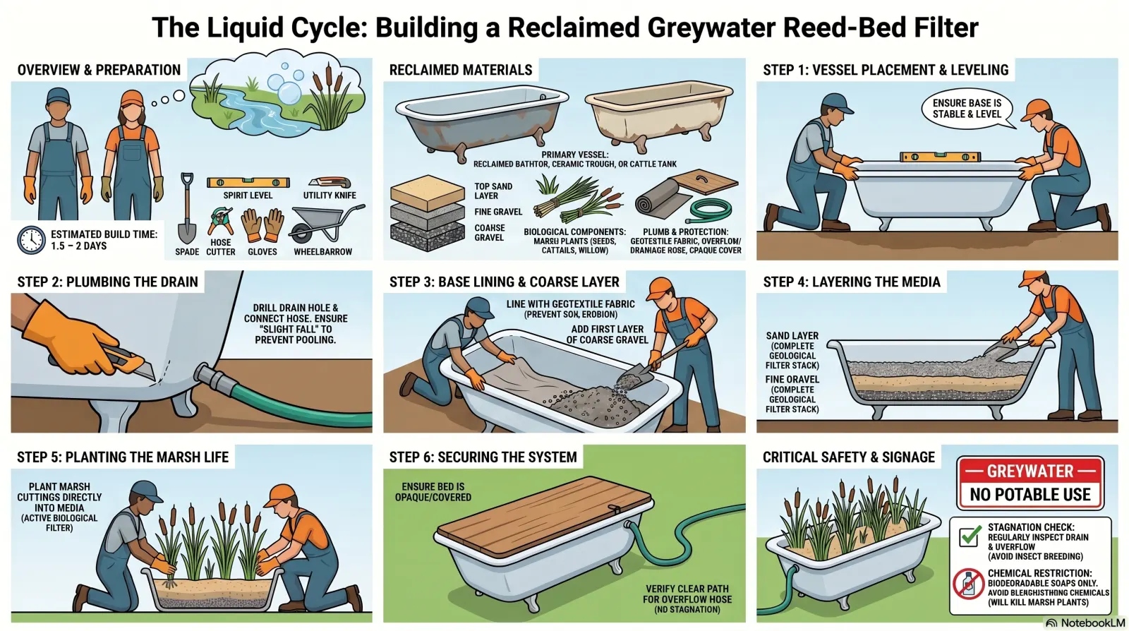 Greywater Reed-Bed Filter