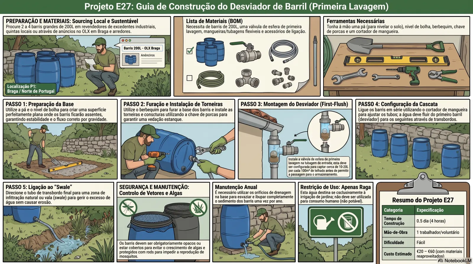 Desviador Barril Primeira Lavagem