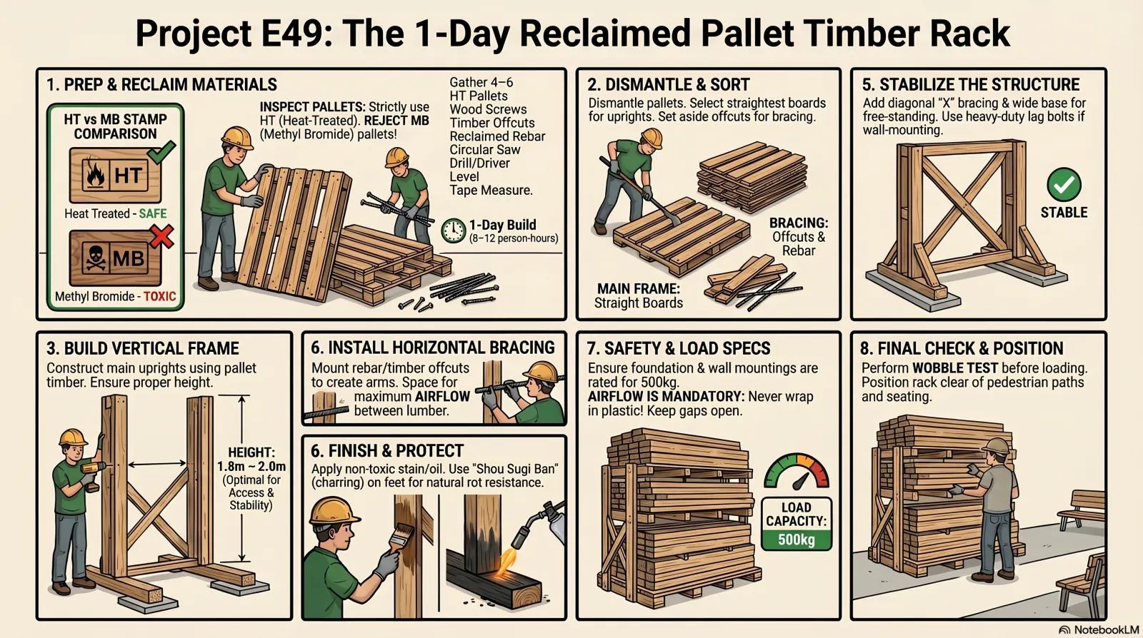 Pallet Timber Rack