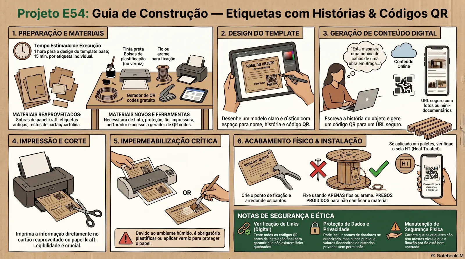 Etiquetas com Histórias / Códigos QR