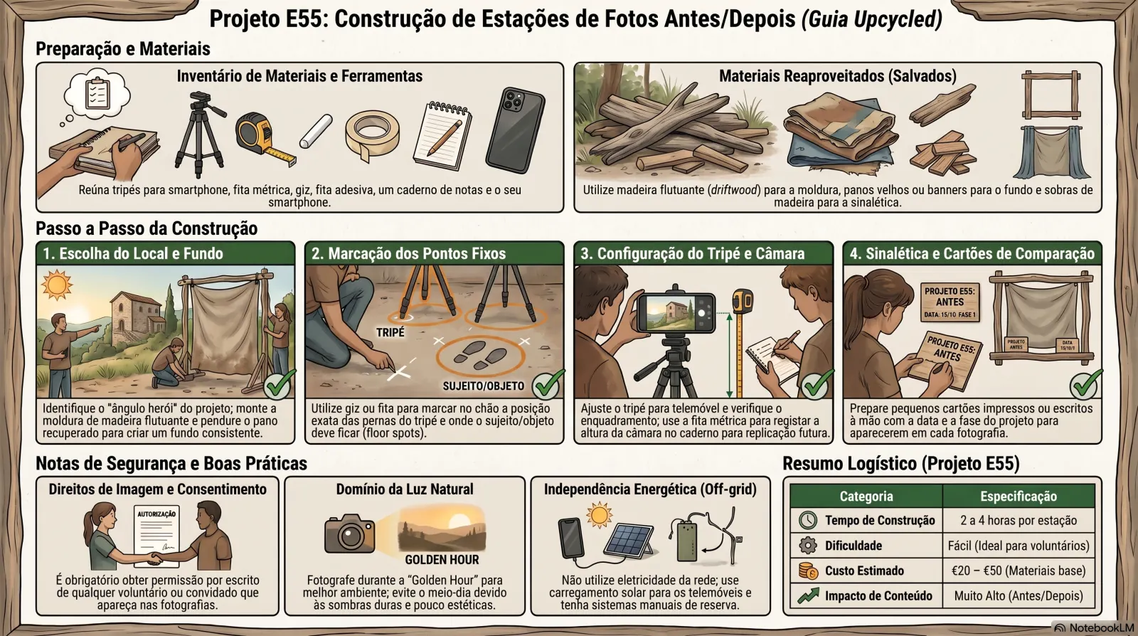 Estações de Fotos Antes/Depois