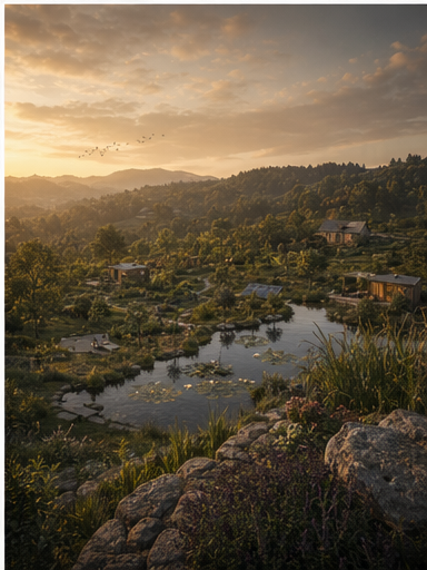 Full retreat atmosphere concept poster