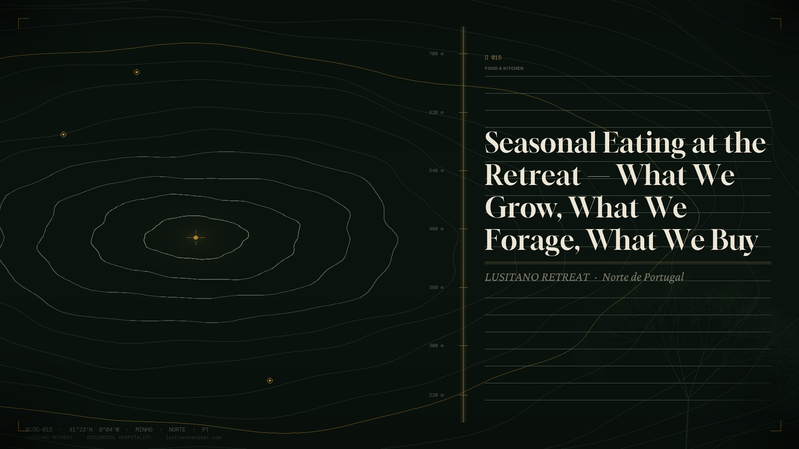 Seasonal Eating at the Retreat — What We Grow What We Forage What We Buy