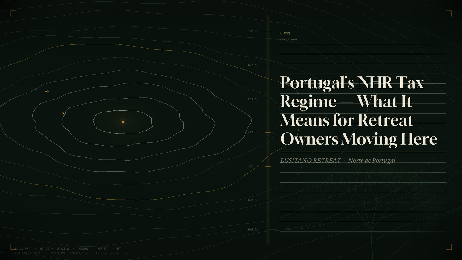 Portugal's NHR Tax Regime — What It Means for Retreat Owners Moving Here