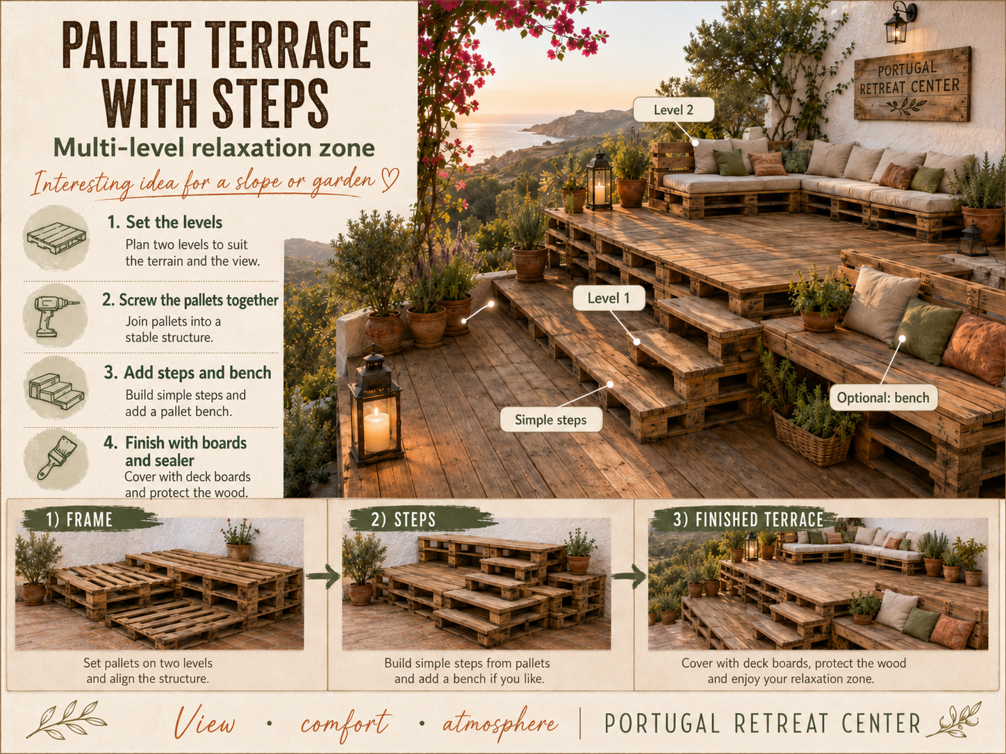 11 Things We Are Building from Pallets at Lusitano Retreat — project 2