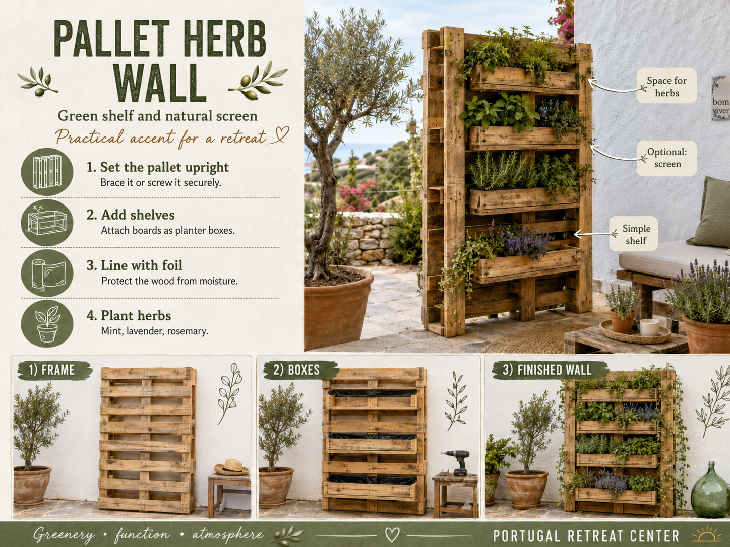 11 Things We Are Building from Pallets at Lusitano Retreat — project 3