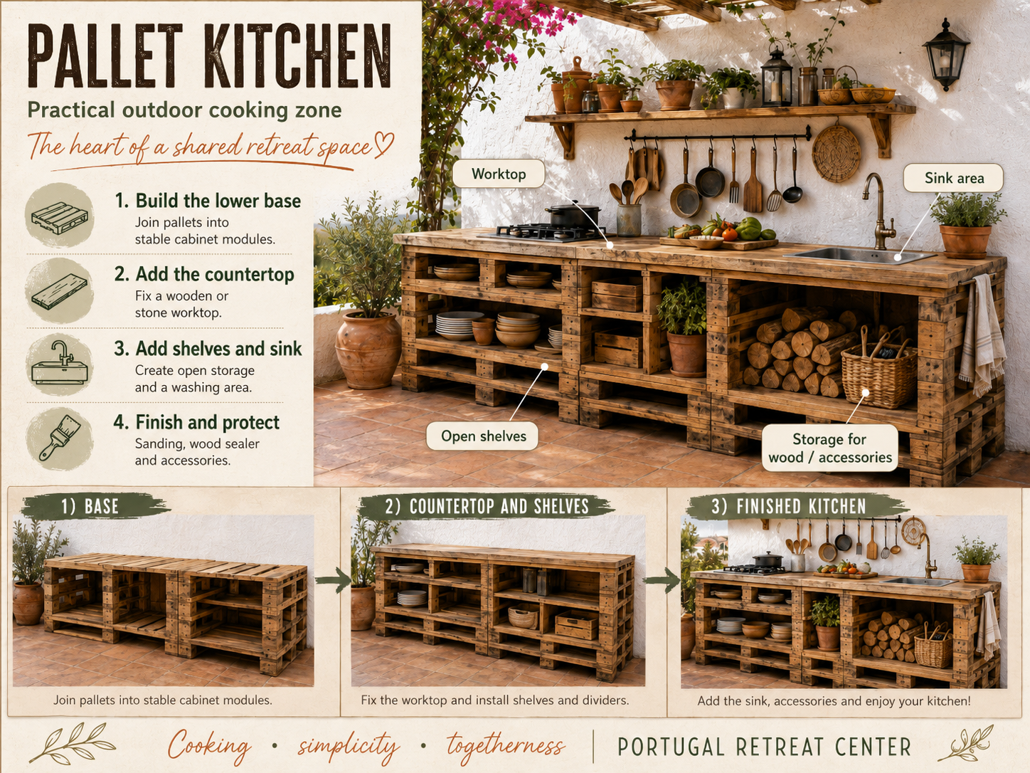 11 Things We Are Building from Pallets at Lusitano Retreat — project 8